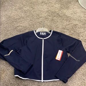 New Balance Blue Q Speed Crop Jacket